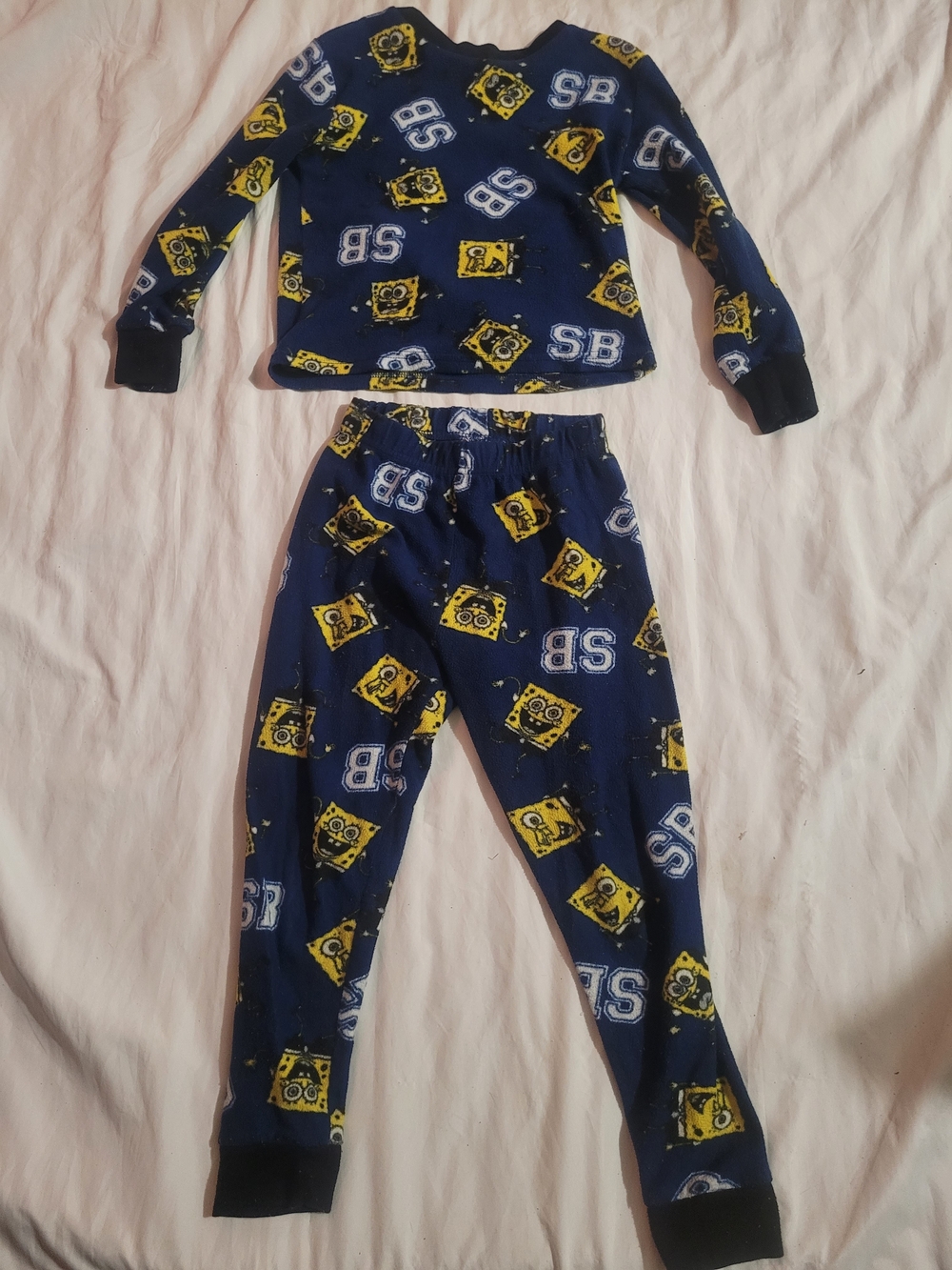 Nickelodeon Navy & Yellow SpongeBob Kids Pajama Set